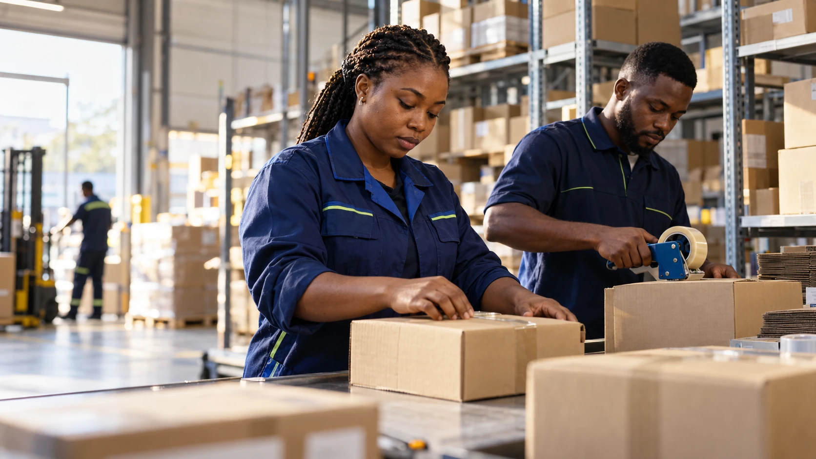Parcel fulfilment team
